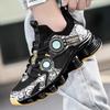 Men's Sock-top Blade Sole Sneakers Breathable Knit Non-slip Shock Absorbing Casual Sports Shoes