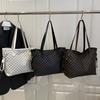 Classic Monogram Shoulder Bags European American Retro Tote Bags Simple Trendy Handbag Personalized Design, Trendy Commuter Bags