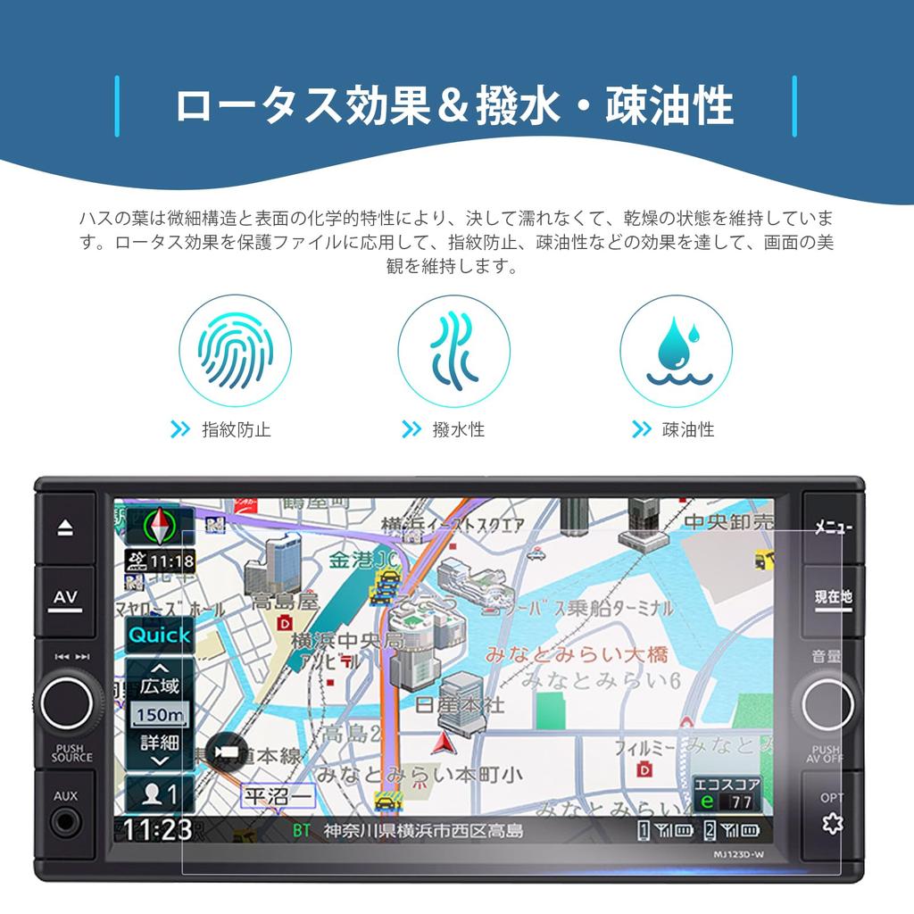 [GAFAT] Nissan MJ123D-W/MJ123D-A Elgrand/Kix/Clipper Van/Rio/AD/NV200 Bannet, 7-inch Car LCD Protective Film, Toray Optics, Elgrand