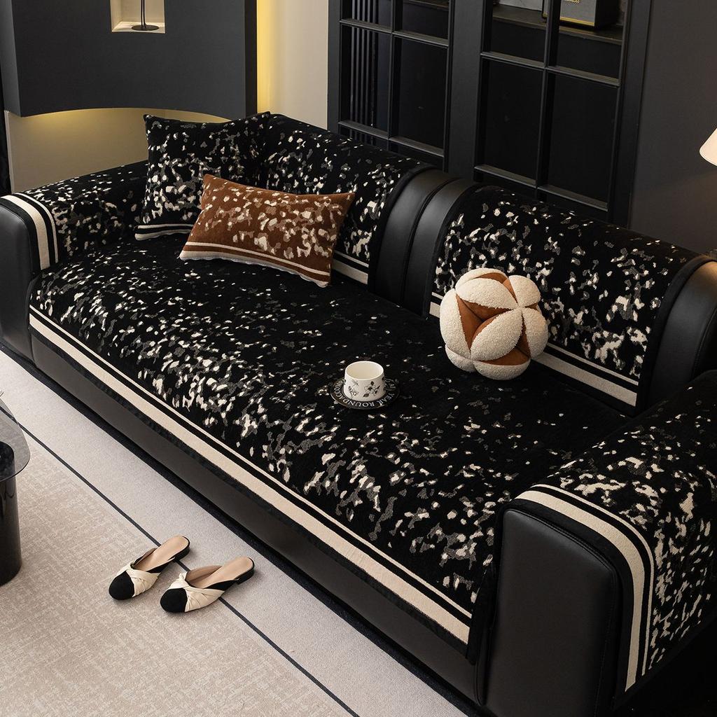 Chenier Sofa Cushion New  Light Luxury Seat Cushion Four Seasons Universal Non-Slip Leather Sofa Cover Backrest Cover Cloth Towel