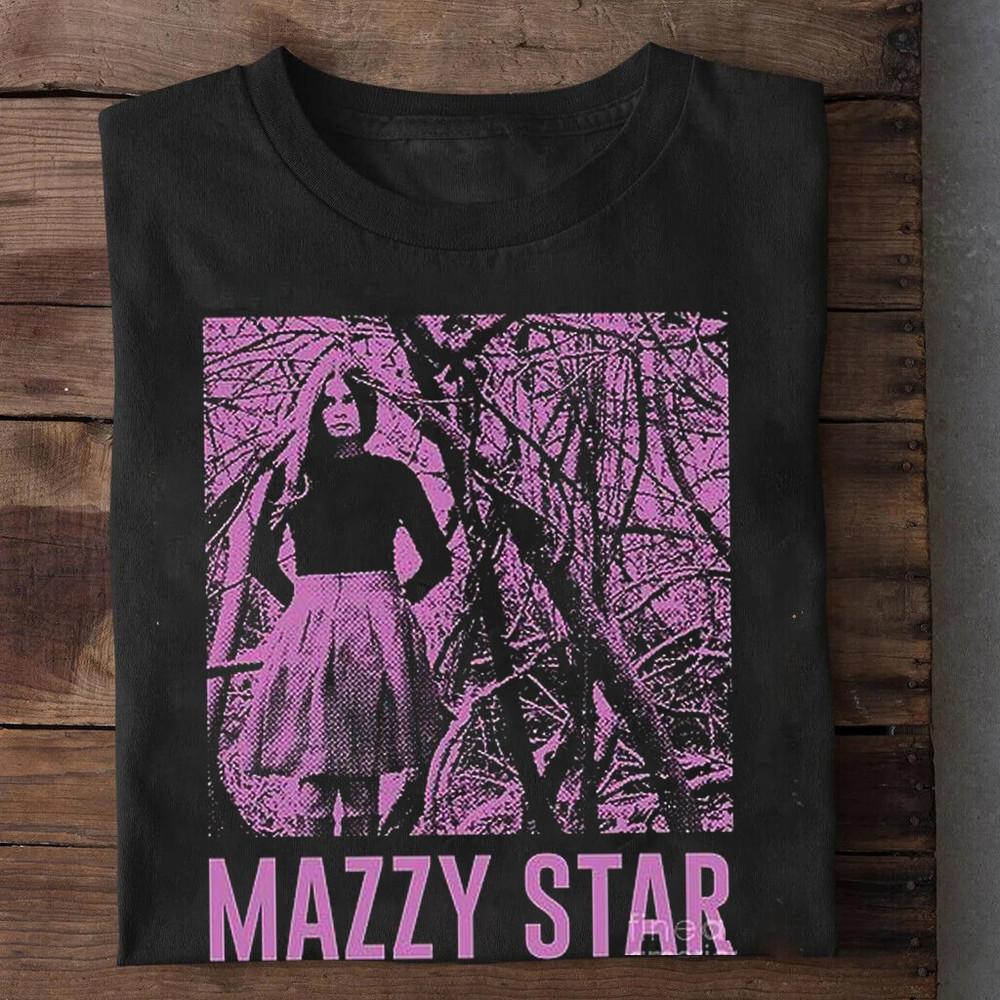 Вдохновленная Mazzy Star Футболка с коротким рукавом Черная Все размеры S -4XL Подарочная футболка VC247 Унисекс Футболка XL