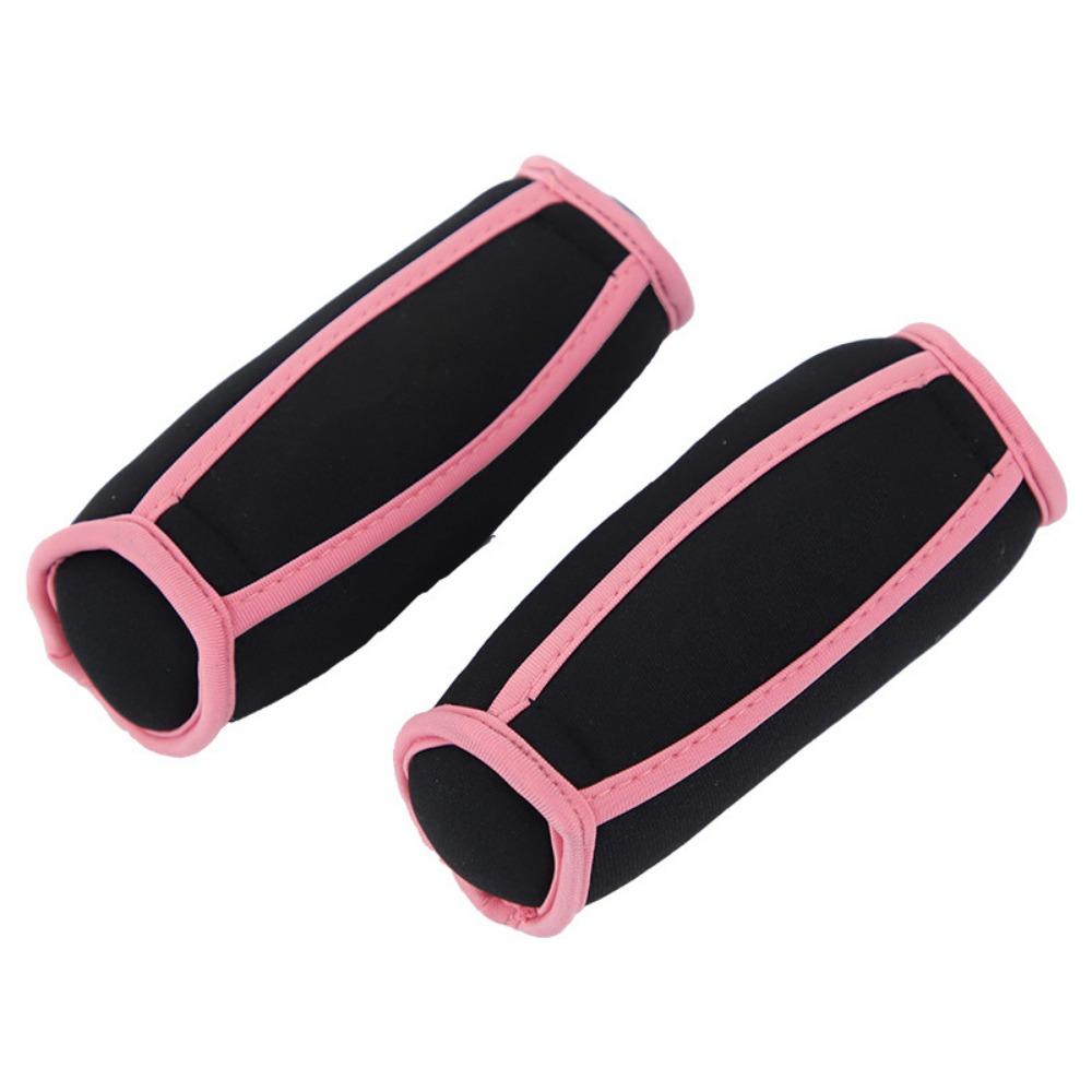 1 Pair Weight Gain Soft Dumbbells Breathable Wrist Support Weights Hand Weights Set  Running 1 LB 0.45 KG x 2 розовый