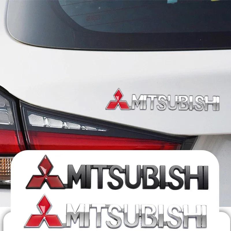 Metall Auto Seitenkotflügel Aufkleber Legierungsplakette Auto Logo Heckklappe Aufkleber Für Mitsubishi Ralliart X Lancer EX Competition Outlander