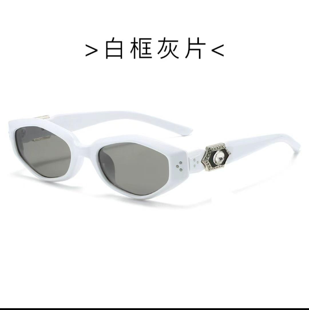 

Polygon Shape Men’S Sunglasses Rhinestone Decoration Uv Protection Sun Glasses Men Sunglass Women