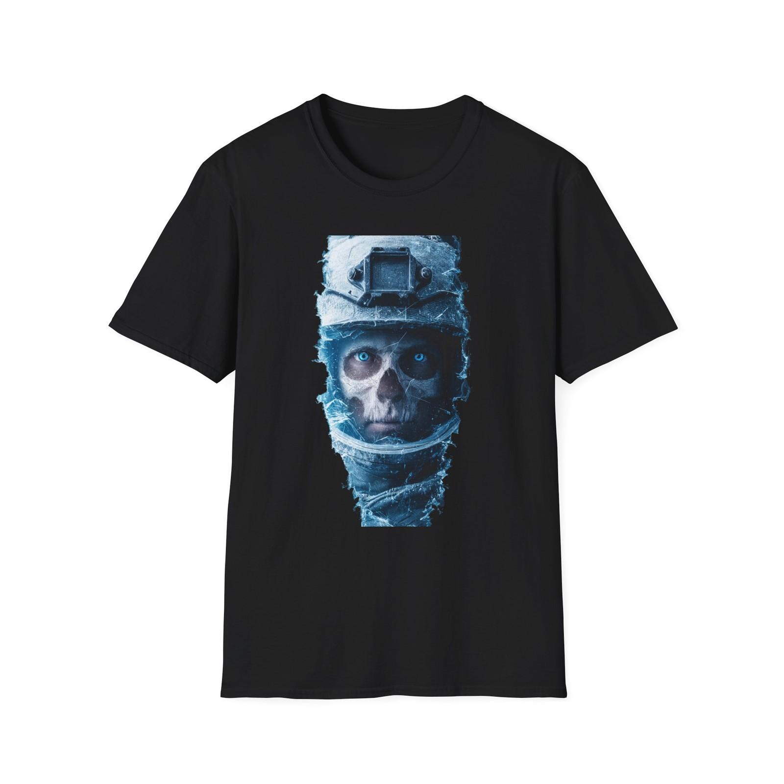 Frostbound Skull Soldier T-Shirt | Ice Helmet Portrait S разноцветный