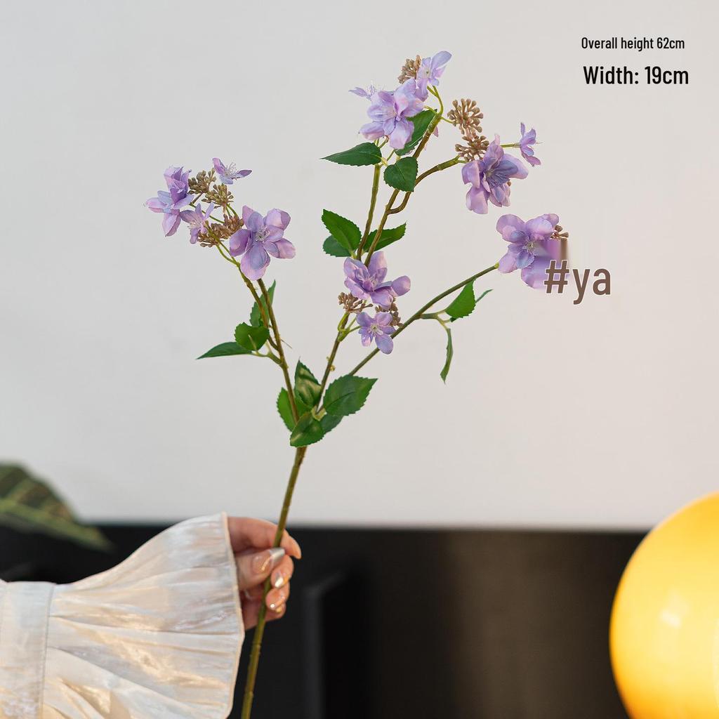 Purple Series Artificial Flowers: Elegant Decorative Floral for Home, Wedding, Model Room, and Soft Décor.