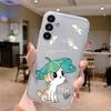 Clear Case For Samsung Galaxy A24 4G Shockproof Cover Cartoon Cute Soft Silicone Fundas For Galaxy A14 A54 A34 Transparent Coque