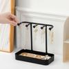 PP Jewelry Storage Rack with Storage Box Base Desktop Organising Stand Jewelry Holder  Ring
