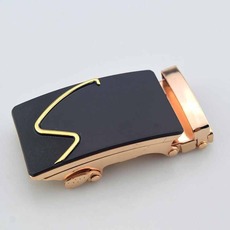 Men's Iron Automatic Belt Buckle with Logo