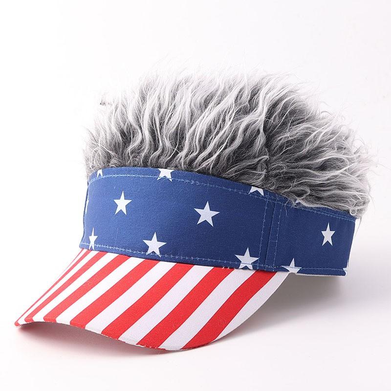 Flag Style Baseball Cap Fashion Star Maple Leaf Sun Hat Adjustable Breathable Streetwear