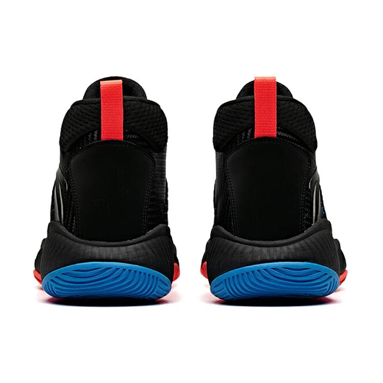 New Anta High Top Basketball Shoes Men's Black Red 11941632S-3