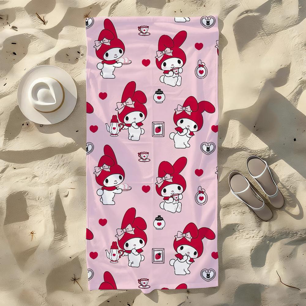 Lovely My M-Melody-S Towel For Swim Yoga Gym Quick Drying Soft and Skin-friendly Beach Towels All-Season