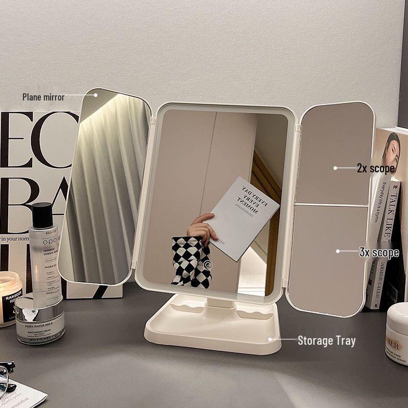 Three-Sided LED Vanity Mirror with 270° Wide Angle