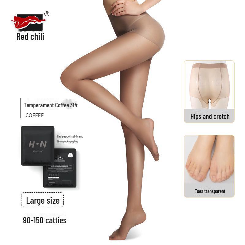 Red Pepper Women's Large Anti-Snag Durable Summer Stockings, Fits Up to 200 Pounds