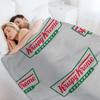 Coperta Krispy Kreme Ristorante e Panetteria regali di Natale Shaggy decorativa per divano letto Coperte