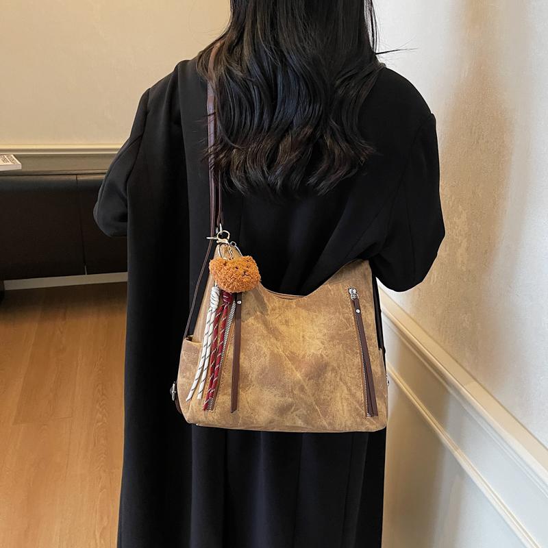 Women's Commuter Shoulder Bag Large Capacity Vintage Tote Bag