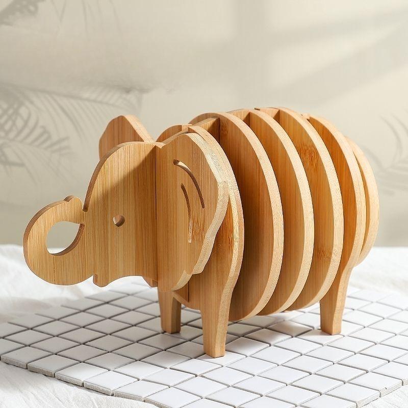 

Бамбуковая креативная подставка, изоляционный коврик, деревянный коврик для обеденного стола, термостойкий коврик, бытовой коврик для тарелок, коврик для миски