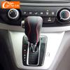 Car Interior Gear Shift Knob Head Cover Collars for Honda CRV CR-V 2012 2013 2014 Hand-Stitched Leather