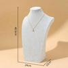 Human Shape Necklace Display Stand Velvet Cloth Ornament Holder Jewelry Show Rack  Home Showcase