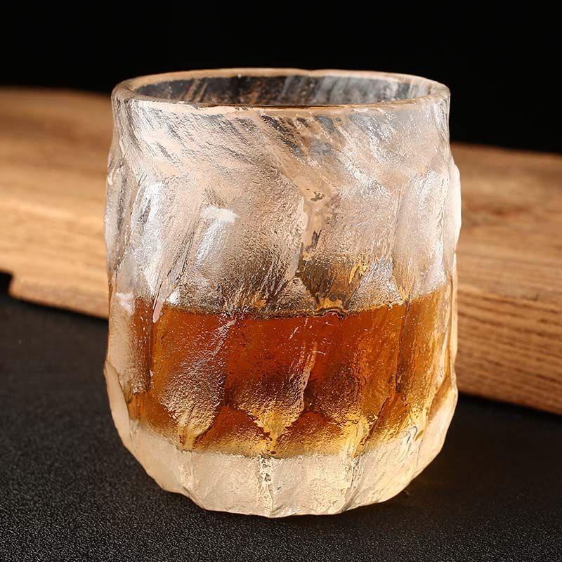 Hand-Carved Stone Crystal Hammered Cup