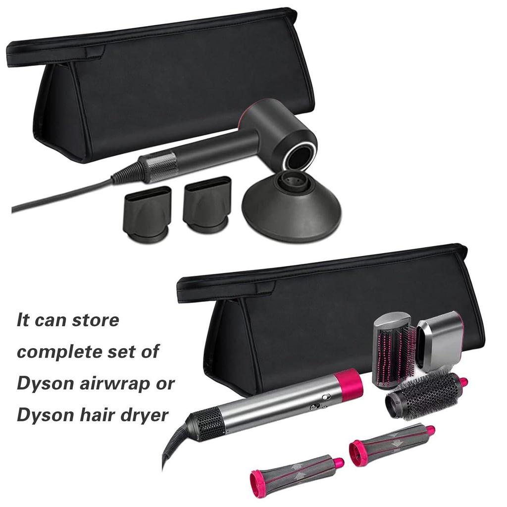Dyson Hair Dryer & Curling Iron Travel Storage Bag with Dividers, Anti-Scratch Protection for Accessories