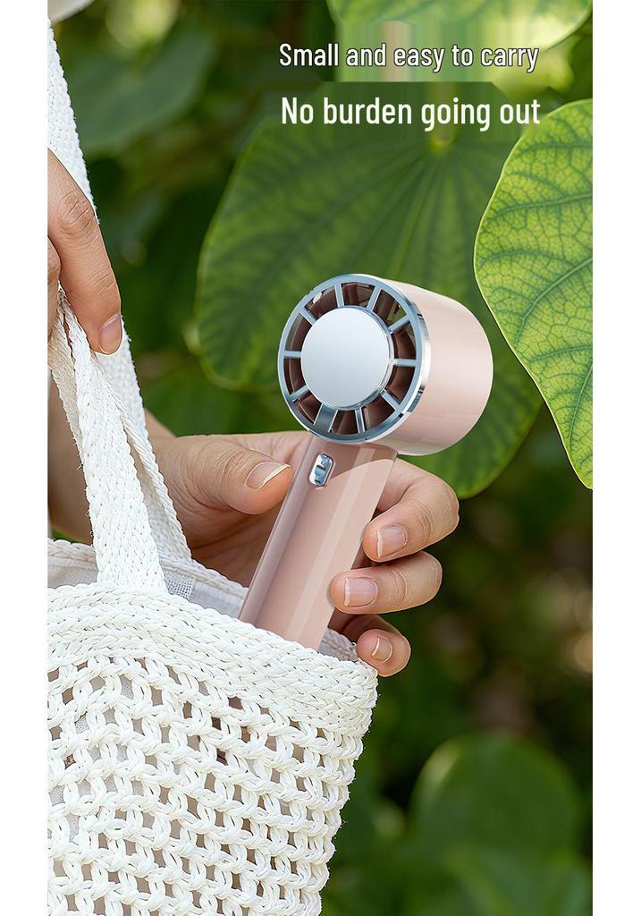 2026 Portable USB Ice Cooling Fan with Carabiner, Semiconductor Refrigeration, and High Wind Power