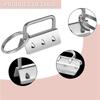 ABWR-100Pcs Key Fob Hardware With Split Rings Set Tail Clips For Wristlet Clamp Lanyard Keychain DIY Tool With Ring