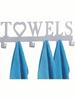 Gothic Wrought Iron Black Wall Hook Heavy Duty Rustproof Towel Coat Robe Hanger Bathroom Kitchen Entryway Storage Organizer