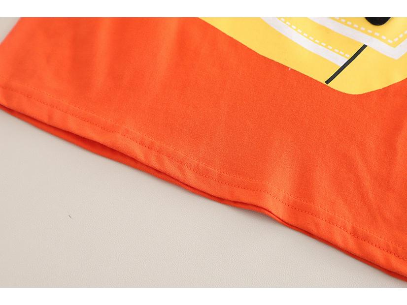 Summer Cartoon Short-Sleeve Two-Piece Set for Boys