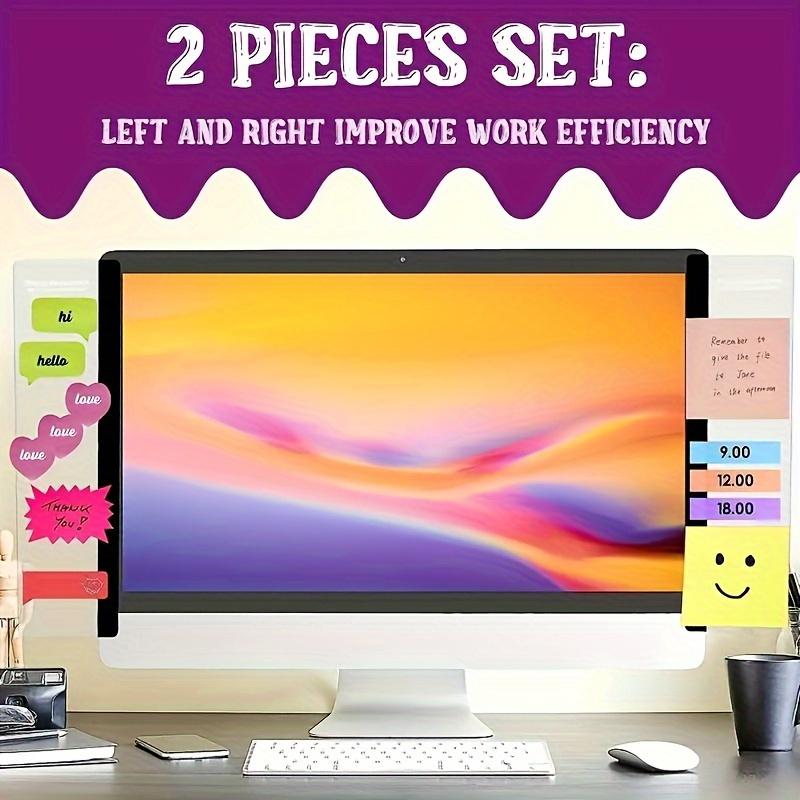 1PC Computer Monitor Cheat Board, Office Supplies, Unisex Computer Note Holder, Home Office Desktop Decorations