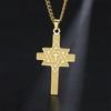  Star of David Cross Necklaces Stainless Steel Vintage Six-pointed Star Pendant Chain Women Men Protection Amulet Jewelry