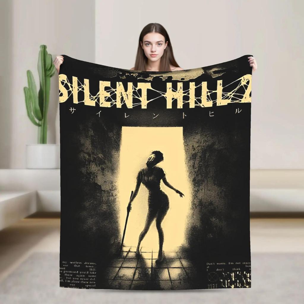 Silent Hill Game Flannel Blanket Soft Bedding Throw for Couch Chair Travel Fashion Sofa Bed Cover