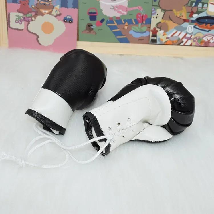 Miniature Boxing Gloves Punching Bag Backpack Hanging Pendant Collectible Souvenir for Party Decorations