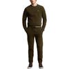 Polo Ralph Lauren FW24 Solid Logo Embroidered Crew Neck Long Sleeve Sweatshirt Men Sweatshirt Deep-Loden-Green MNPOKNI16823961-300