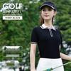 PGM Women's Summer Half-Zip Polo Short Sleeve Golf Top