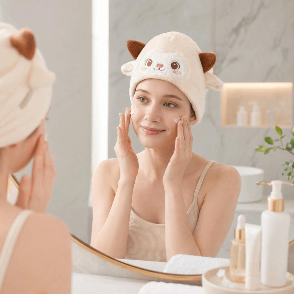 Absorbent Hair Drying Cap Cartoon Dry Hair Towel Cute Hair Towels  Hair