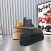 Women's Fashion Woolen Mouth Lightweight Thick Sole Winter Warm Snow Boots Fur One Non-slip Casual Sports Cotton Boots