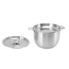 2.8L Household Oil Filter Pot Stainless Steel Strainer Storage Tank Kitchen Accessory with Filter Net Lid