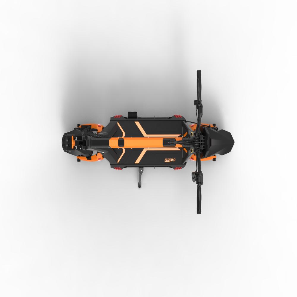 Terénní elektrický skútr KuKirin G3 Pro s 1200W*2 motory, 23,2Ah baterií, dojezd 80 km, maximální rychlost 65 km/h