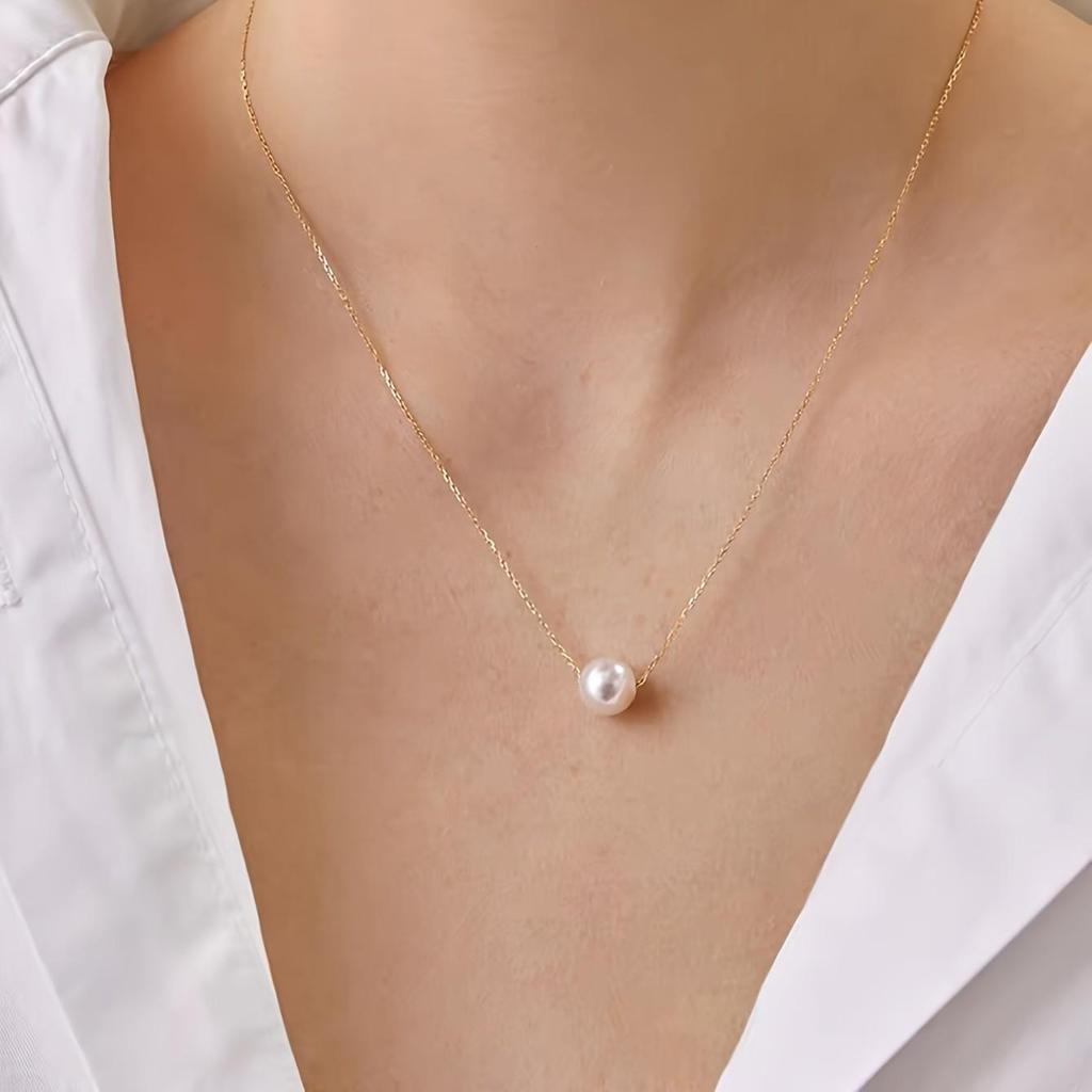 Vintage Pearl Heart Multi-layer Pendant Necklace - Women's European & American Choker