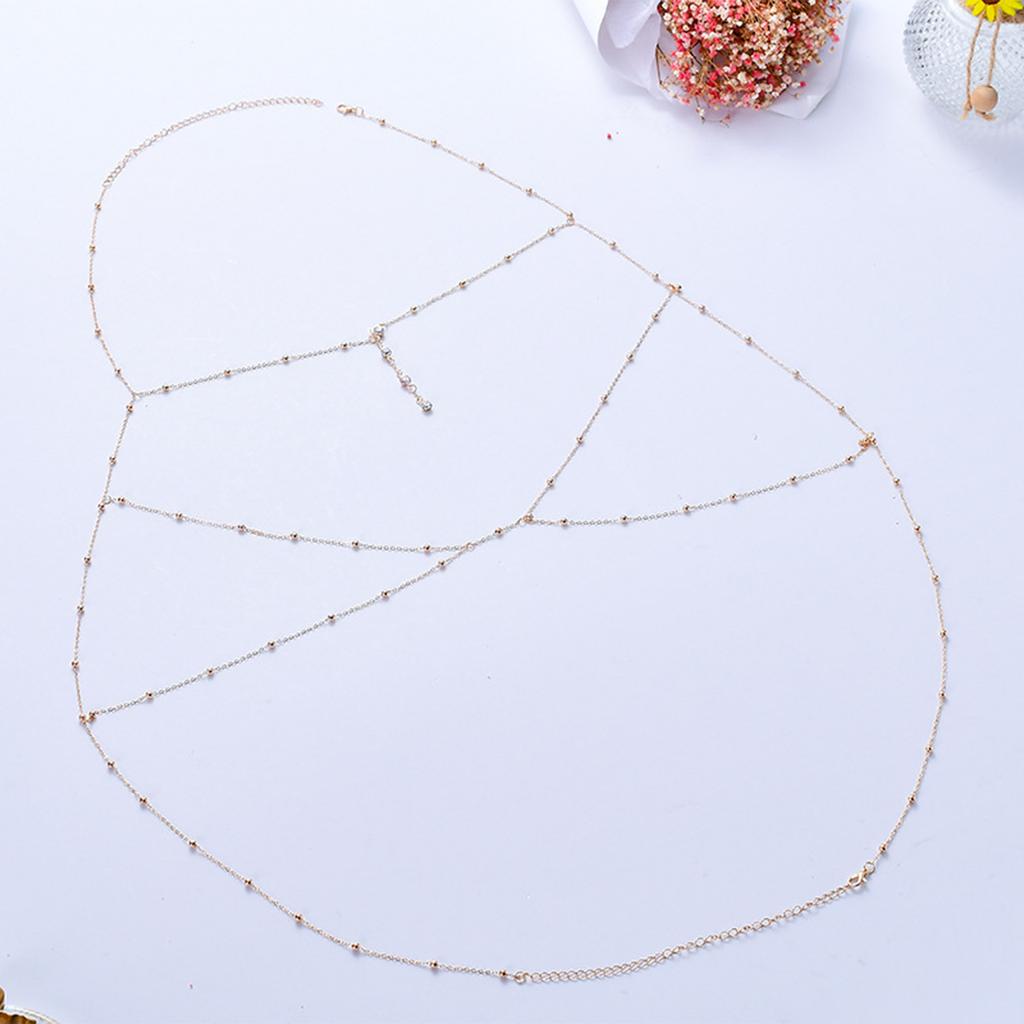 Belly Chains Beach Bikini Body Jewelry Necklace Party Jewelry Layered Waist Chains Alloy Material for Women Summer Beach