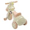 Toddler Tricycle Foldable Electric Plastic Kids Tricycle Interactive Music Light Children Trike Toy for 1 To 4 Years Old