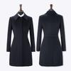 Women's Professional Wool Blend Mid-length Overcoat