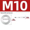304 Stainless Steel Double Stack Self-Locking Washer with 65Mn Manganese, Anti-Loosening, Double-Sided Tooth Layer
