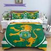 Sporting FC Pattern Bedding Quilt Set Quilt Cover Pillowcase Home Decoration Gift (1 * duvet cover + 2 * pillowcase, without core)