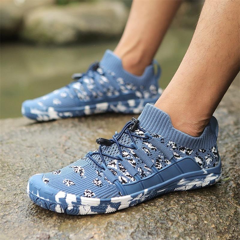 2025 Summer Quick-Dry Beach Aqua Shoe Men Women Elastic Barefoot Breathable Antiskid Surfing Wading Shoe Upstream Water Shoes