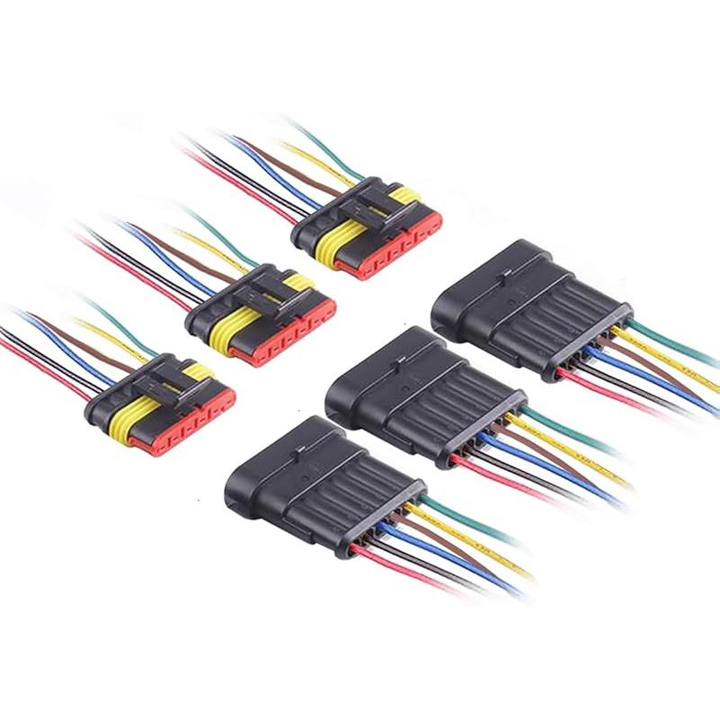 2 Pin Connector Waterproof,2Pin Way Car Electrical Connector With Wire 16AWG Marine For Car,Truck,Boat,Motorcycle And Other Wire Connections.