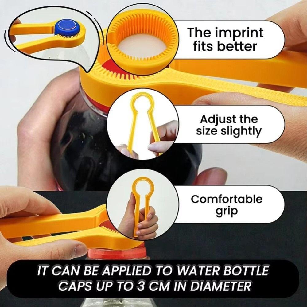 Multifunctional Bottle Cap Opener Ergonomic Plastic Cap Lifter Portable Twist Bottle Opener
