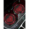 Rhinestone Heart Shaped PVC Car Coaster