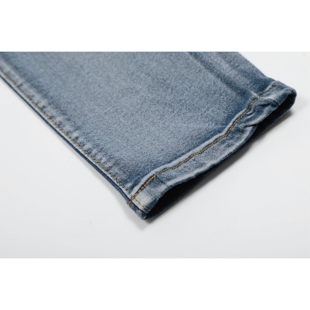 M38 Amiri Herren- und Damen-Jeans im amerikanischen Stil mit Stoffflicken, Löchern, Stickereien, lässige und modische High-Street-Hosen